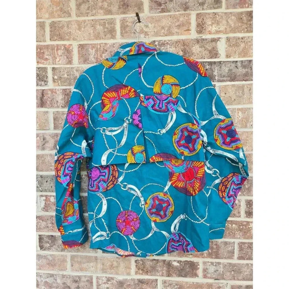 Vintage 1970s Wrangler Western SW Country Button Down Shirt Women's Size Small - Picture 4 of 6